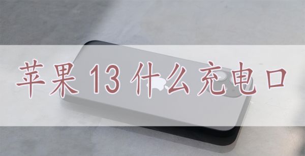 苹果13什么充电口