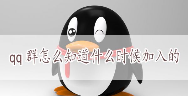 qq群怎么知道什么时候加入的