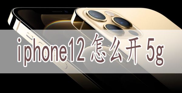 iphone12怎么开5g
