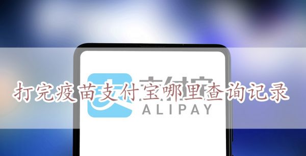 打完疫苗支付宝哪里查询记录