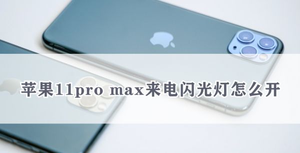 苹果11pro max来电闪光灯怎么开