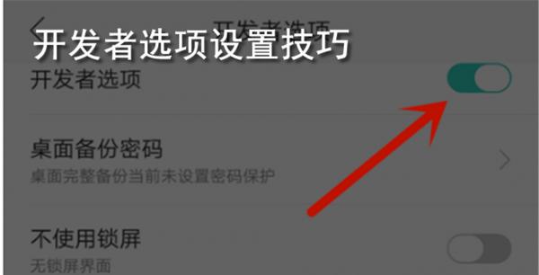 开发者选项设置技巧