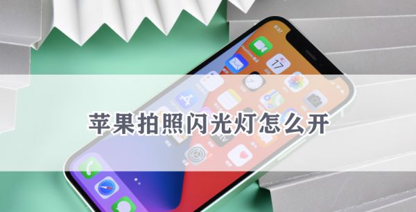 苹果拍照闪光灯怎么开