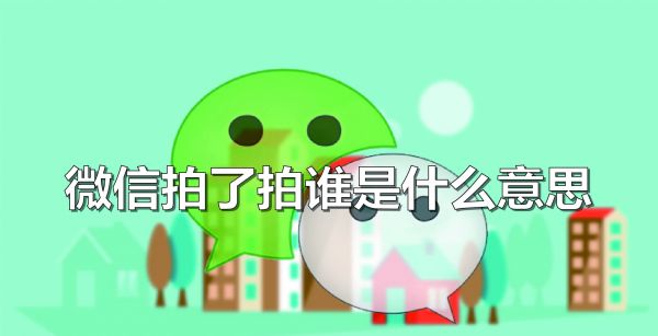 微信谁拍了拍谁是什么意思