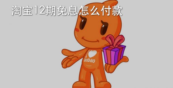 淘宝12期免息怎么付款