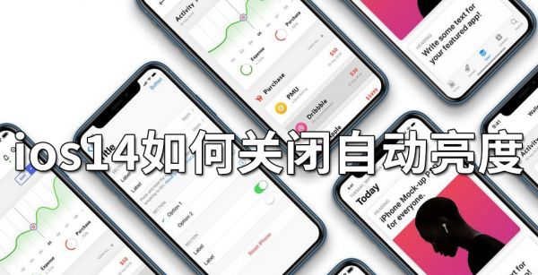 ios14如何关闭自动亮度