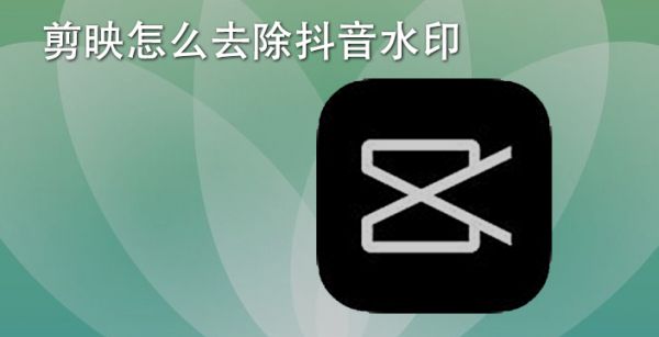 剪映怎么去除抖音水印