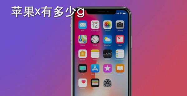 苹果x有多少g