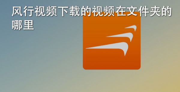 风行视频下载的视频在文件夹的哪里