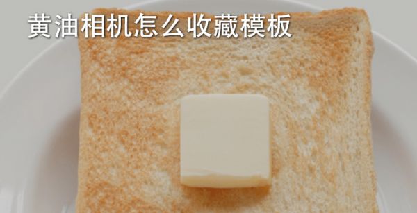 黄油相机怎么收藏模板