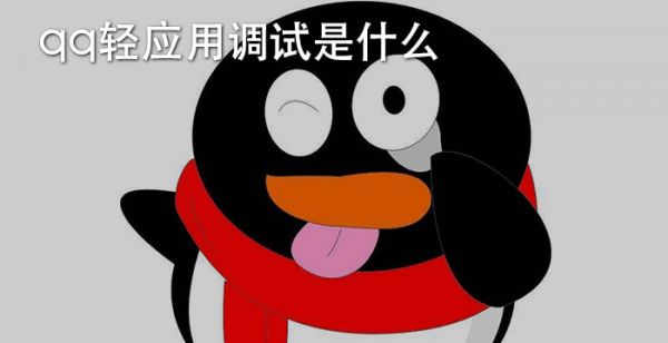 qq轻应用调试是什么