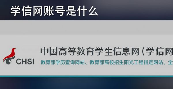 学信网账号是什么
