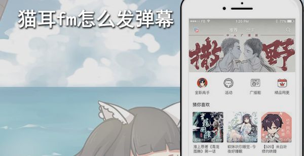 猫耳fm怎么发弹幕