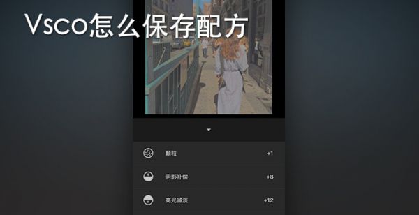vsco怎么保存配方