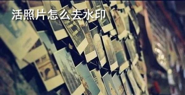 活照片怎么去水印