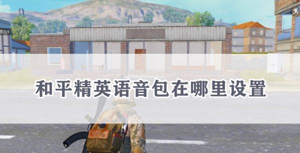 和平精英语音包在哪里设置