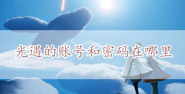 光遇账号密码在哪里查看