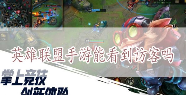英雄联盟手游能看到访客吗