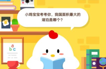 小鸡宝宝考考你，我国面积最大的湖泊是哪个？