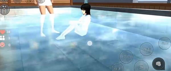 樱花校园模拟器城堡中的温泉在哪里