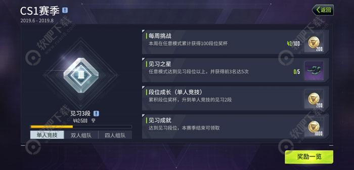 量子特攻段位介绍