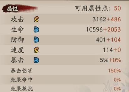 阴阳师朽木露琪亚的面板是怎么样的